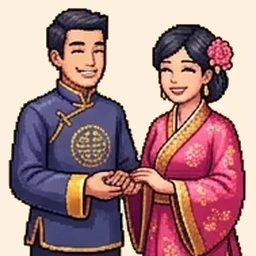 Minh họa từ vựng tiếng Trung 夫妇