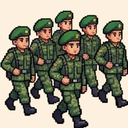 Minh họa từ vựng tiếng Trung 军队