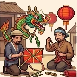 Minh họa từ vựng tiếng Trung 民间