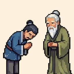 Minh họa từ vựng tiếng Trung 虚心
