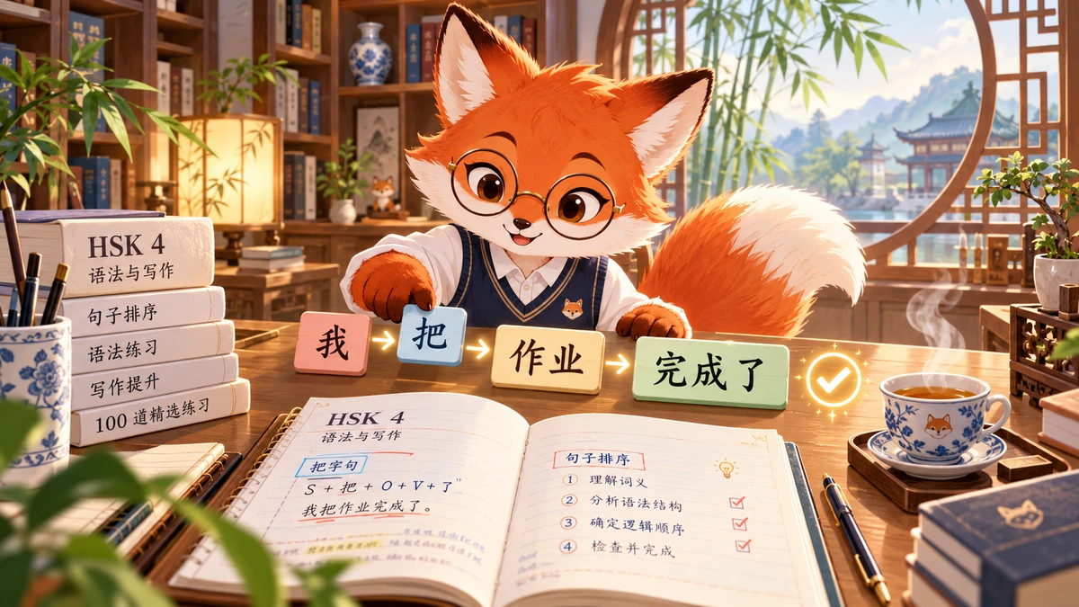100 Câu Bài Tập Sắp Xếp Câu HSK 4 Kèm Đáp Án & Giải Thích Chi Tiết - FoxHSK