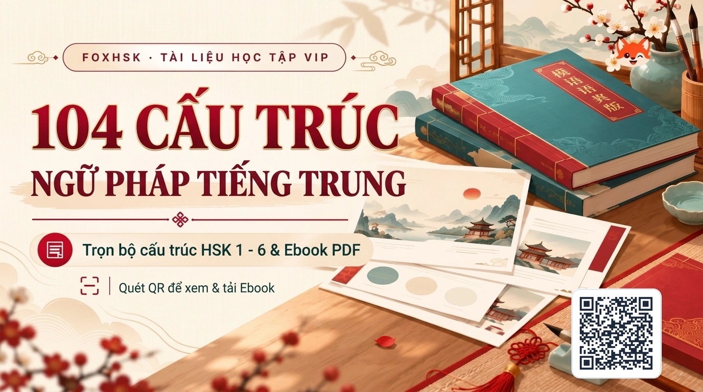 Ebook PDF 104 Cấu Trúc Ngữ Pháp Tiếng Trung Thông Dụng Nhất
