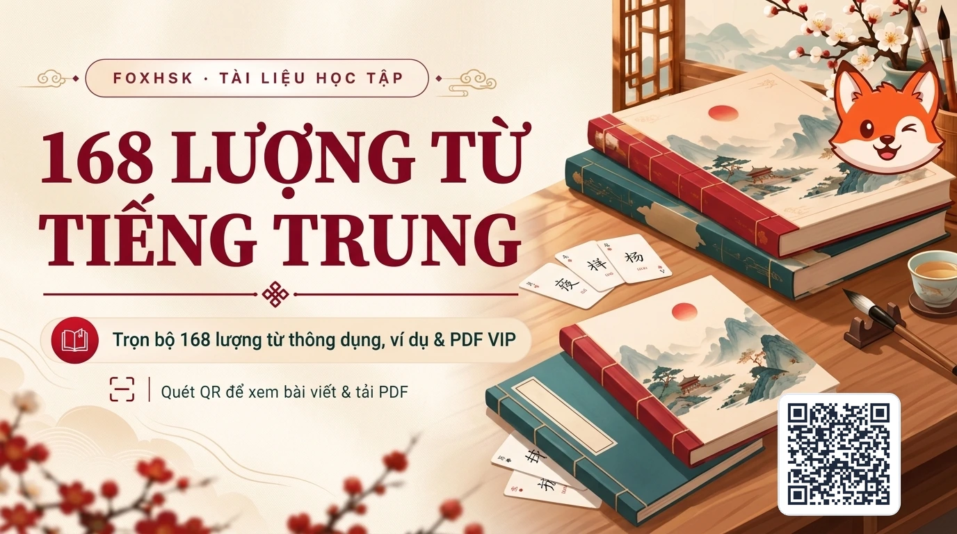 Tổng Hợp 168 Lượng Từ Tiếng Trung Đầy Đủ & Thông Dụng Nhất: Bảng Tra Cứu, Ví Dụ & PDF VIP - FoxHSK