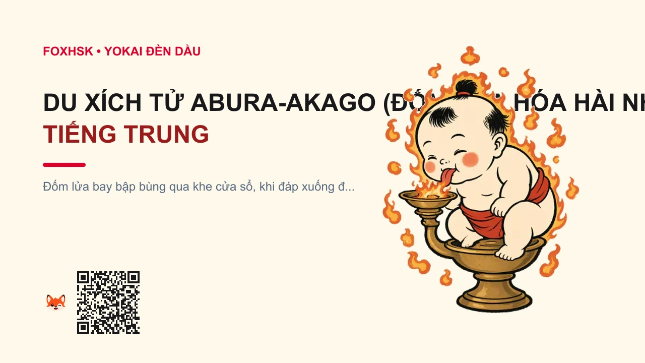 Du Xích Tử Abura-akago (Đốm Lửa Hóa Hài Nhi Liếm Dầu) Tiếng Trung Là Gì? (油赤子 - yóuchìzǐ) • Nguồn Gốc Tỉnh Shiga thời Edo,, Dấu Ấn Pop Culture & Phương Pháp Hóa Giải - FoxHSK