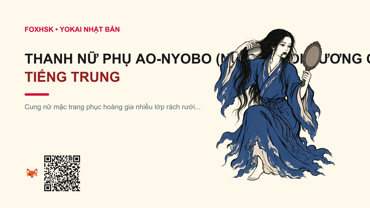 Thanh Nữ Phụ Ao-nyobo (Nữ Quỷ Soi Gương Cung Điện Hoang) Tiếng Trung Là Gì? (青女房 - qīngnǚfáng) • Nguồn Gốc Cung điện cổ đổ nát thời, Dấu Ấn Pop Culture & Phương Pháp Hóa Giải - FoxHSK