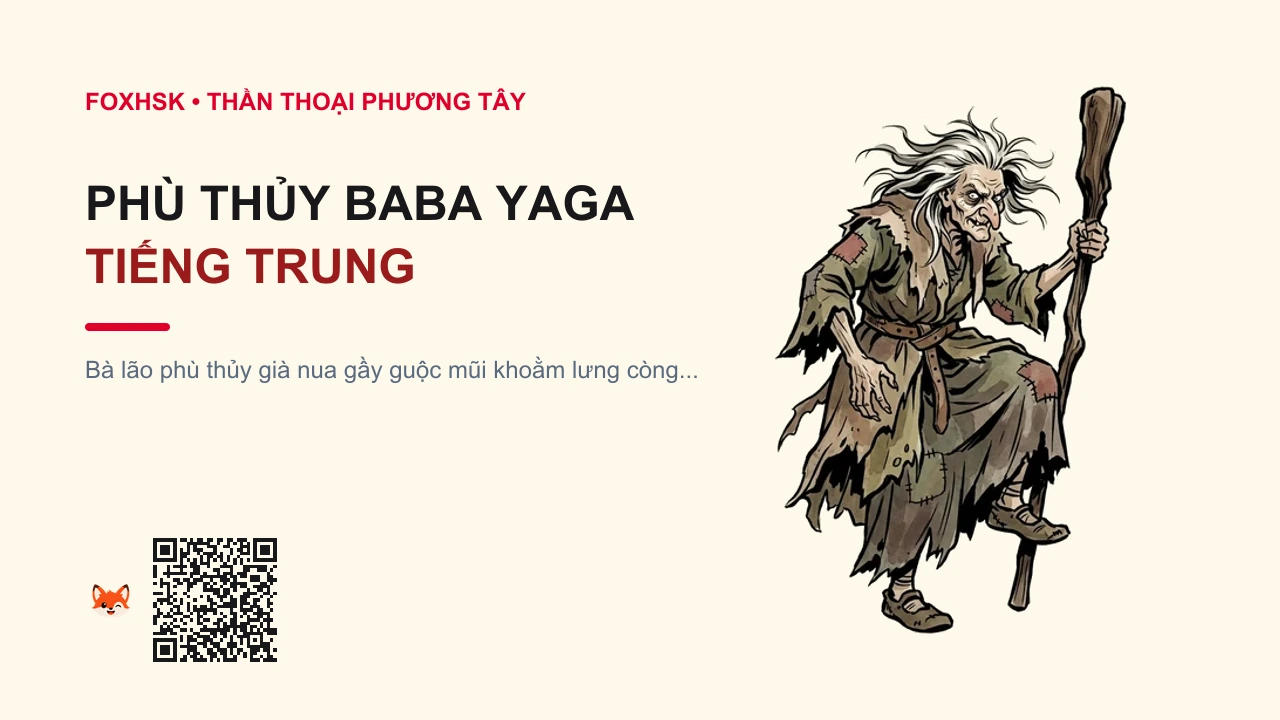 Phù Thủy Baba Yaga Tiếng Trung Là Gì? (芭芭雅嘎 - bābāyǎgā) • Mụ Phù Thủy Cổ Tích Slav, Biệt Danh John Wick & Game Rise of Tomb Raider - FoxHSK