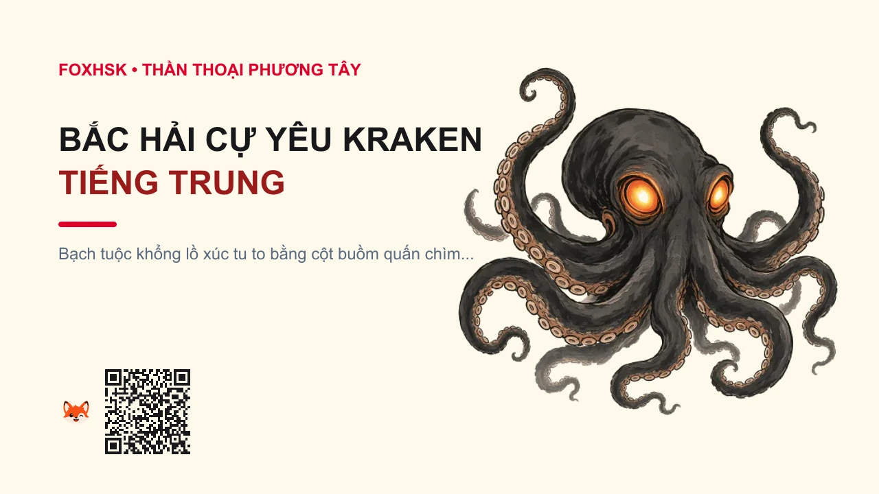 Bắc Hải Cự Yêu Kraken Tiếng Trung Là Gì? (北海巨妖 - běihǎi jùyāo) • Nguồn Gốc Thần thoại Bắc Âu, Biển, Dấu Ấn Pop Culture & Phương Pháp Hóa Giải - FoxHSK