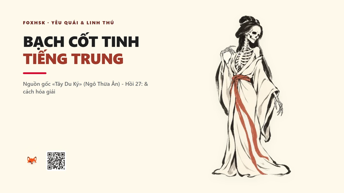 Bạch Cốt Tinh Tiếng Trung Là Gì? (白骨精 - báigǔjīng) • Kiếp Nạn Ba Lần Đánh Bạch Cốt Tinh, Tây Du Ký 1986 & Củng Lợi 3D - FoxHSK