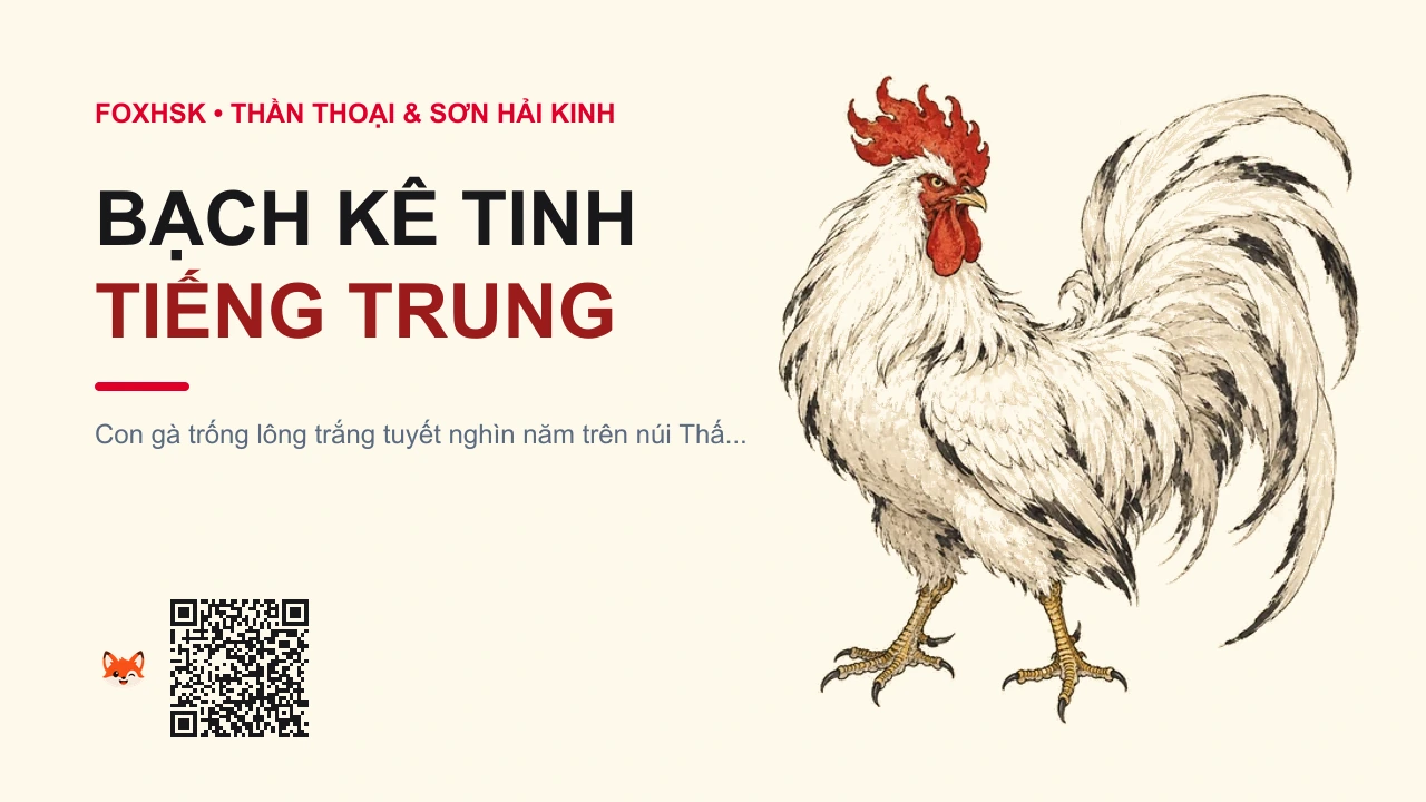 Bạch Kê Tinh Tiếng Trung Là Gì? (白鸡精 - báijījīng) • Nguồn Gốc Lĩnh Nam Chích Quái, Dấu Ấn Pop Culture & Phương Pháp Hóa Giải - FoxHSK