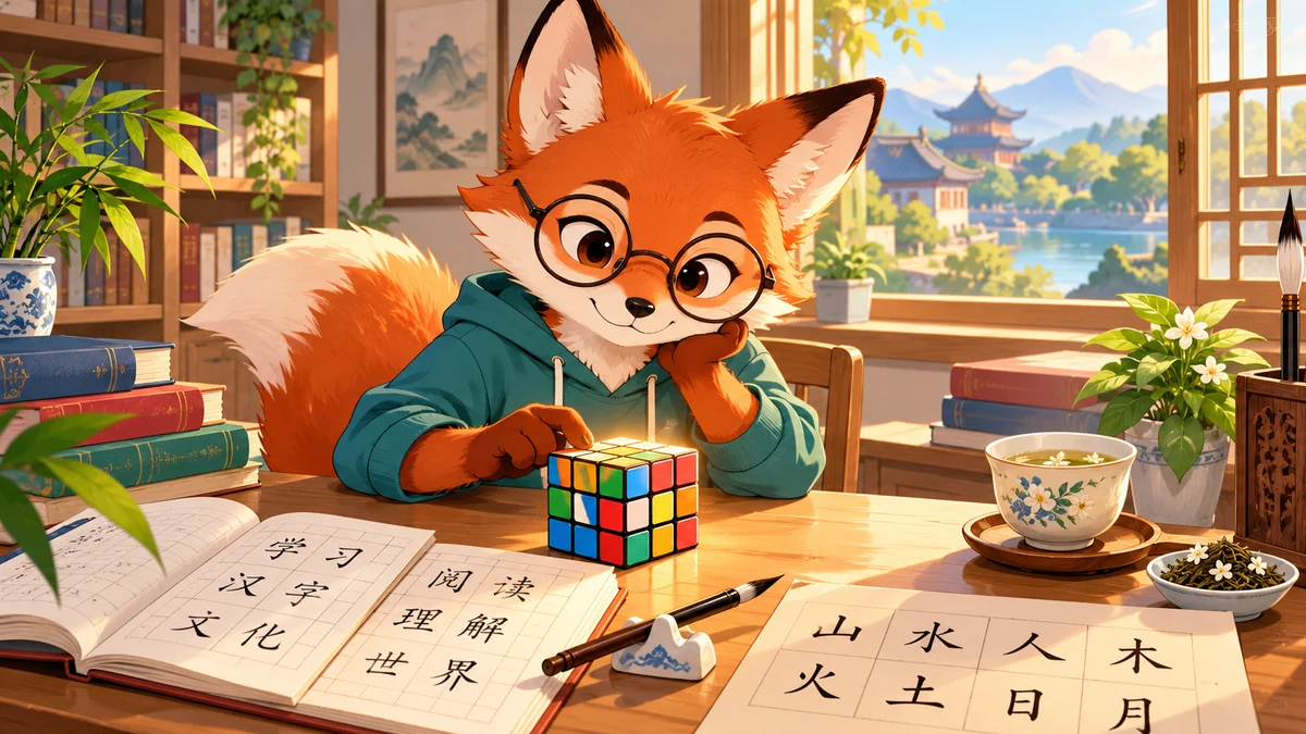 Bài Học Về Chữ Hán Từ Khối Rubik: Giải Mã Giới Hạn Thị Giác Và Đọc Hiểu HSK - FoxHSK