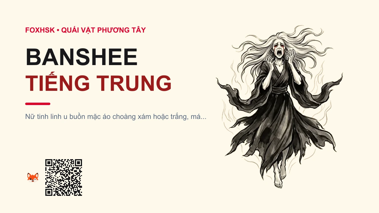 Banshee Tiếng Trung Là Gì? (报丧女妖 - bàosāngnǚyāo) • Nguồn Gốc Thần thoại Celtic, Văn, Dấu Ấn Pop Culture & Phương Pháp Hóa Giải - FoxHSK