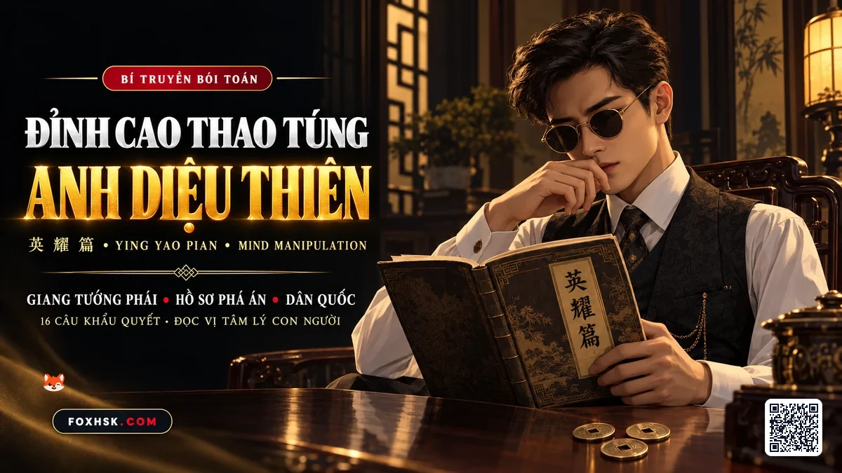 Bí Kíp 《Anh Diệu Thiên》 (英耀篇): Đỉnh Cao Tâm Lý Học Thao Túng Người Xem Bói Của Giang Tướng Phái - FoxHSK