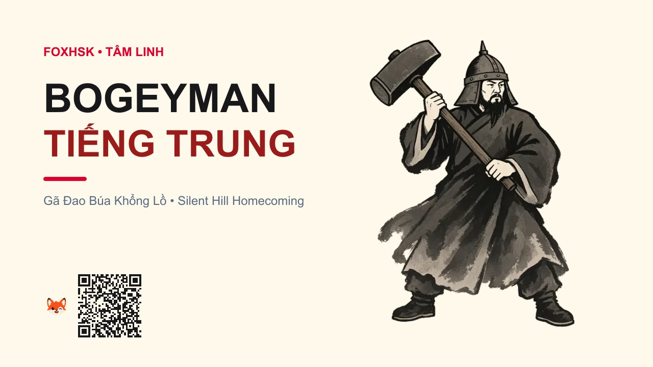 Gã Đao Búa Cổ Bogeyman Tiếng Trung Là Gì? (沼泽怪人 - zhǎozé kuángrén) • Nguồn Gốc Game Silent Hill:, Dấu Ấn Pop Culture & Phương Pháp Hóa Giải - FoxHSK