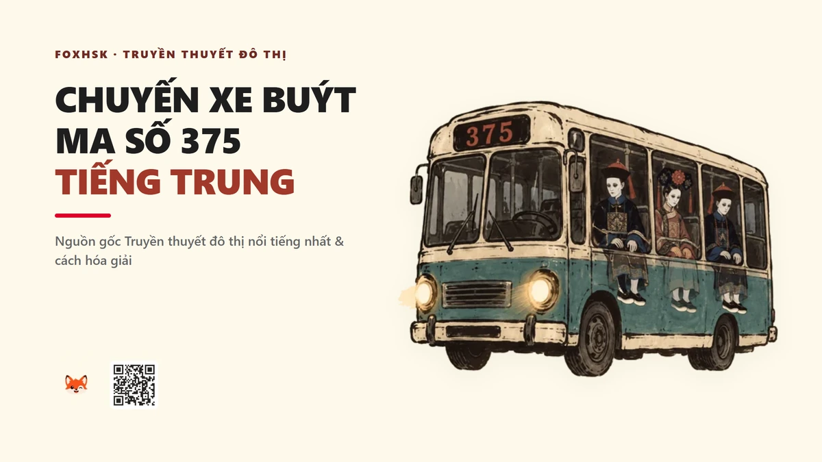 Chuyến Xe Buýt Ma Số 375 Tiếng Trung Là Gì? (375路幽灵公交车 - sānqīwǔ lù yōulíng gōngjiāochē) • Nguồn Gốc Truyền thuyết đô thị nổi, Dấu Ấn Pop Culture & Phương Pháp Hóa Giải - FoxHSK