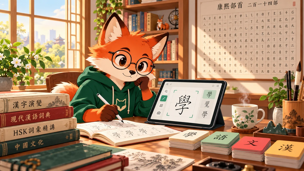 Cách Tra Cứu Chữ Hán Lạ Chuẩn Sư Phạm: Hộp Công Cụ Đột Phá Đọc Hiểu HSK - FoxHSK