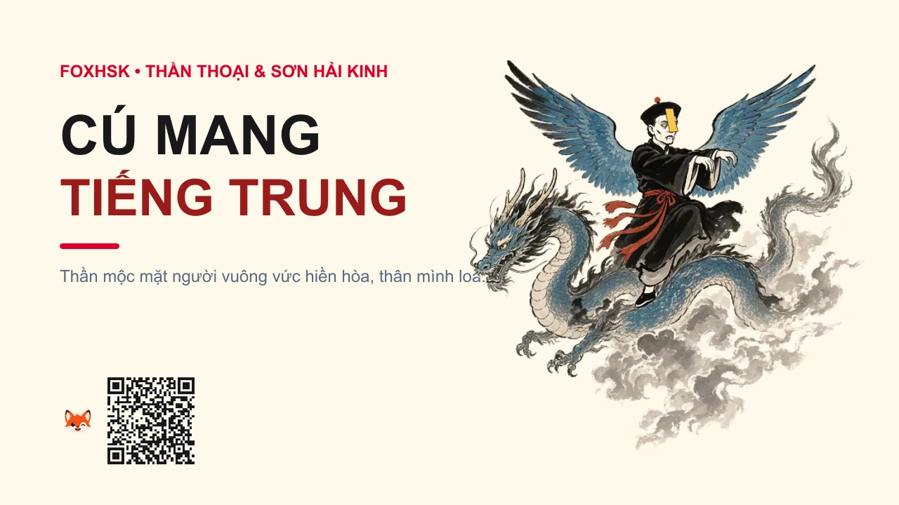 Cú Mang Tiếng Trung Là Gì? (句芒 - gòumáng) • Nguồn Gốc Sơn Hải Kinh • Hải Ngoại, Dấu Ấn Pop Culture & Phương Pháp Hóa Giải - FoxHSK