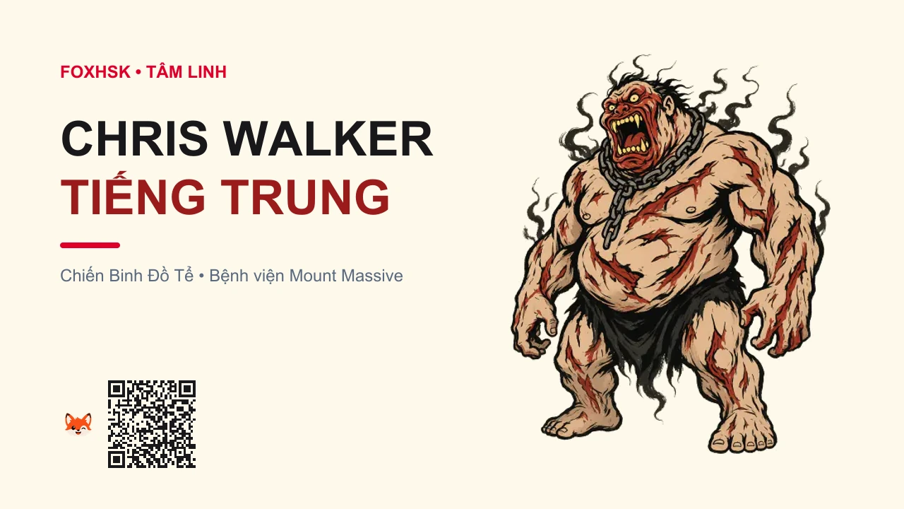 Chiến Binh Đồ Tể Chris Walker Tiếng Trung Là Gì? (克里斯·沃克 - kèlǐsī wòkè) • Nguồn Gốc Game Outlast (Bệnh viện, Dấu Ấn Pop Culture & Phương Pháp Hóa Giải - FoxHSK