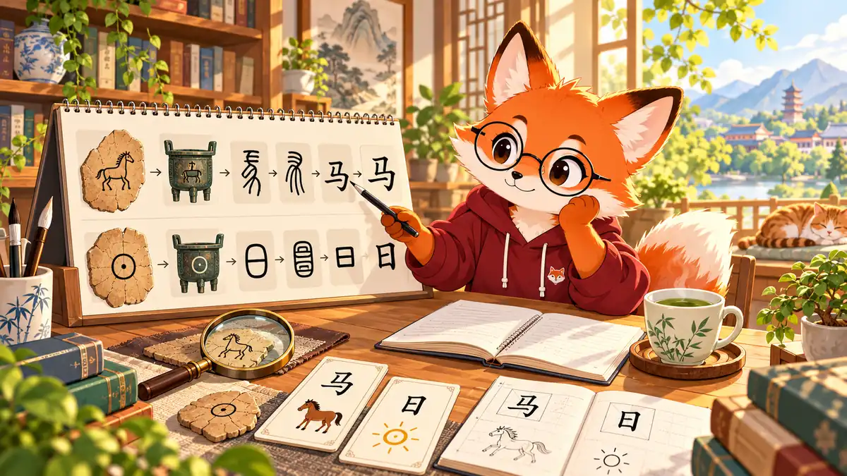 Chữ Hán: Chữ Và Nghĩa (Chương 1): Nguồn Gốc Chữ Hán & Lịch Sử Diễn Biến 6 Thể Chữ Từ Giáp Cốt Văn Đến Khải Thư (汉字起源与字体演变) - FoxHSK