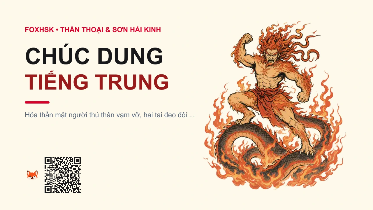 Chúc Dung Tiếng Trung Là Gì? (祝融 - zhùróng) • Nguồn Gốc Sơn Hải Kinh • Hải Ngoại, Dấu Ấn Pop Culture & Phương Pháp Hóa Giải - FoxHSK