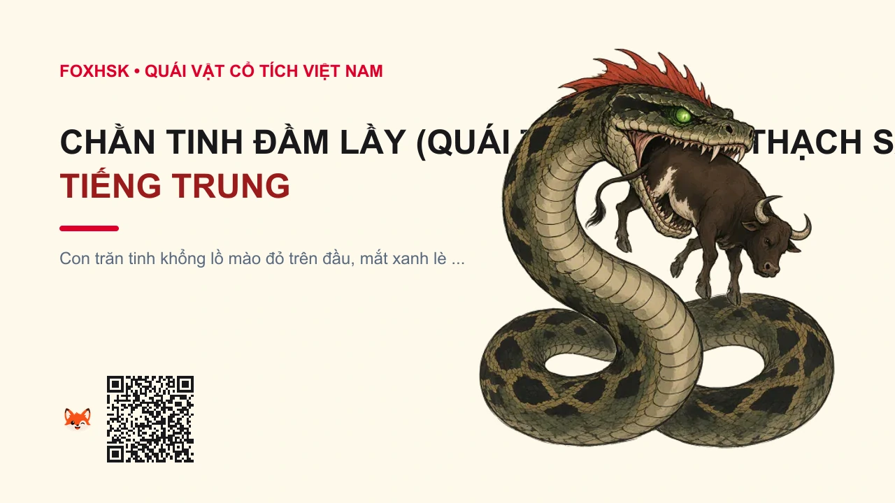 Chằn Tinh Đầm Lầy (Quái Thú Cổ Tích Thạch Sanh) Tiếng Trung Là Gì? (巨精妖莽 - jùjīng yāomǎng) • Nguồn Gốc Cổ Tích Thạch Sanh - Lý, Dấu Ấn Pop Culture & Phương Pháp Hóa Giải - FoxHSK