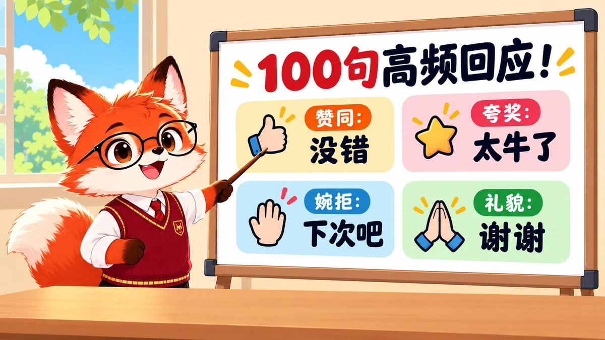 100 Câu Phản Xạ Đồng Tình, Khen Ngợi & Từ Chối Khéo Trong Tiếng Trung - FoxHSK