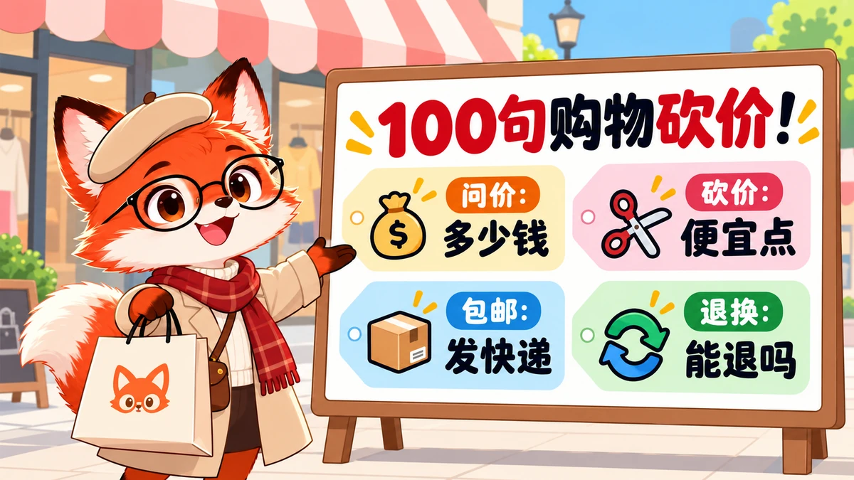 100 Câu Tiếng Trung Thực Chiến Khi Đi Mua Sắm, Mặc Cả & Săn Sale Taobao - FoxHSK