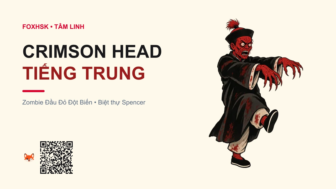 Zombie Đầu Đỏ Đột Biến (Crimson Head) Tiếng Trung Là Gì? (狂暴红头丧尸 - kuángbào hóngtóu sāngshī) • Nguồn Gốc Game Resident Evil 1, Dấu Ấn Pop Culture & Phương Pháp Hóa Giải - FoxHSK
