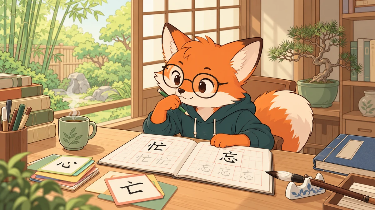 Cùng Bộ Thủ Khác Vị Trí: Bí Quyết Phân Biệt Chữ Hán Dễ Nhầm Lẫn - FoxHSK