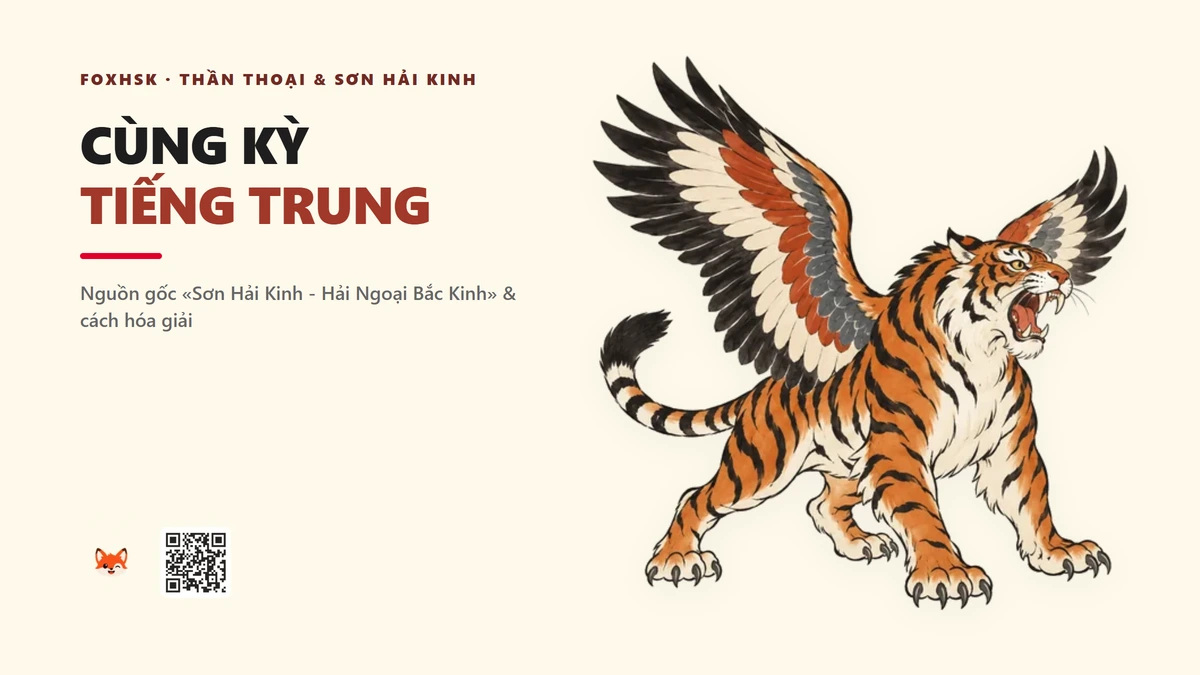 Cùng Kỳ Tiếng Trung Là Gì? (穷奇 - qióngqí) • Nguồn Gốc Sơn Hải Kinh - Hải Ngoại, Dấu Ấn Pop Culture & Phương Pháp Hóa Giải - FoxHSK