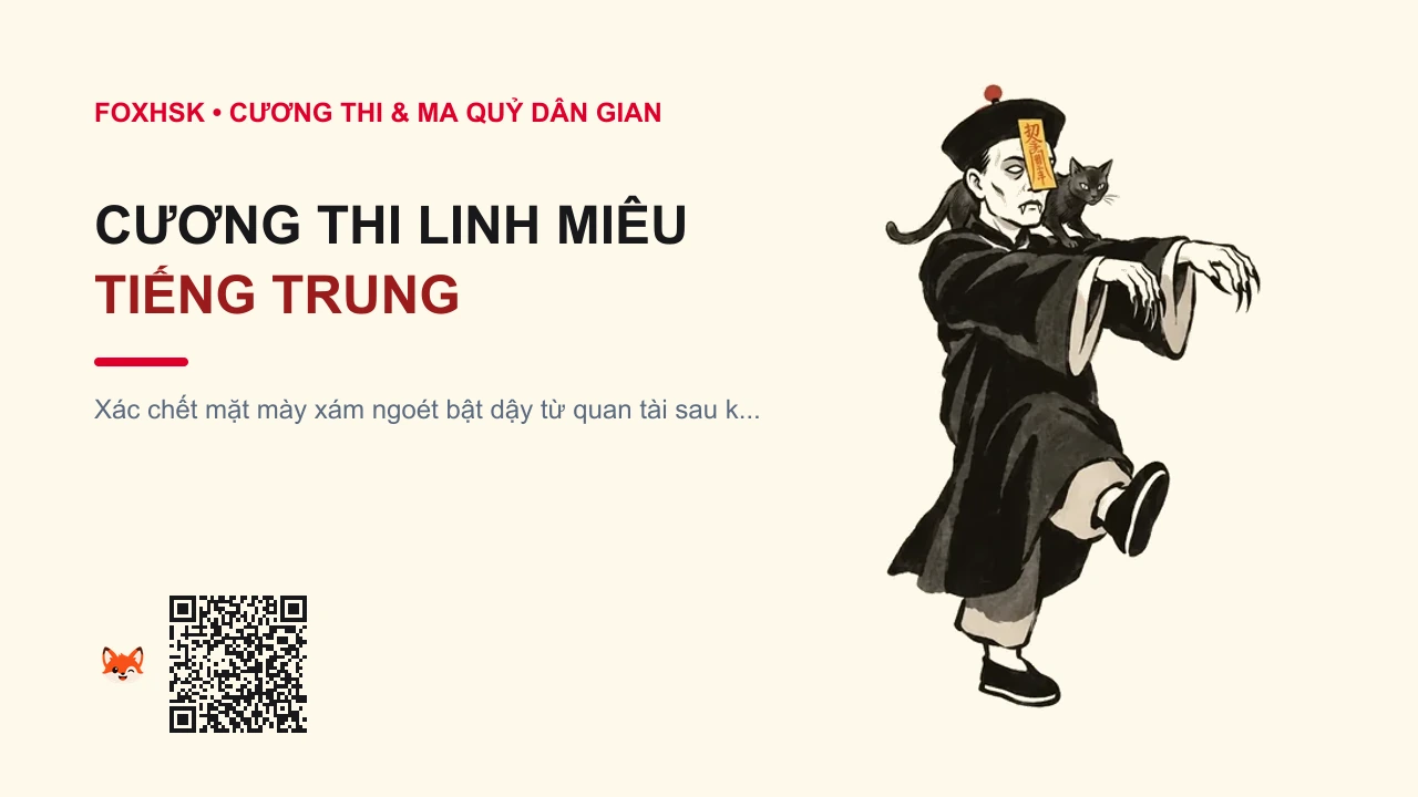 Cương Thi Linh Miêu Tiếng Trung Là Gì? (灵猫变尸 - língmāobiànshī) • Nguồn Gốc Dân gian Việt Nam và, Dấu Ấn Pop Culture & Phương Pháp Hóa Giải - FoxHSK