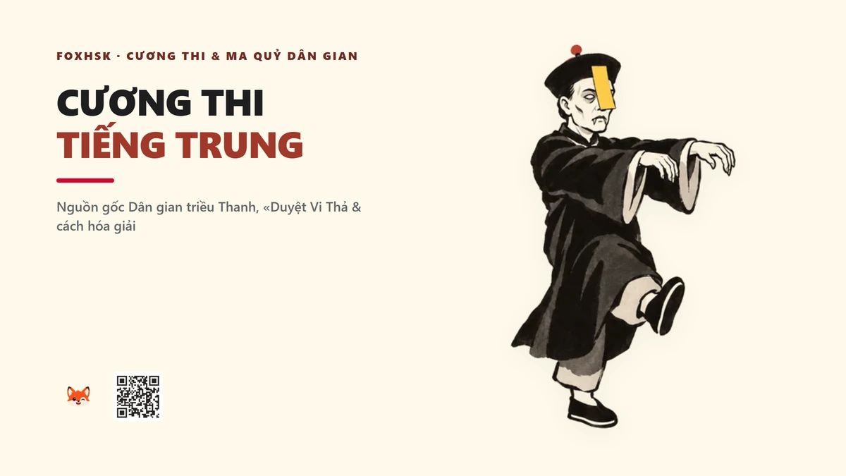 Cương Thi Tiếng Trung Là Gì? (僵尸 - jiāngshī) • Thuật Canh Thi Tương Tây, Huyền Thoại Lâm Chánh Anh & Qiqi Genshin Impact - FoxHSK