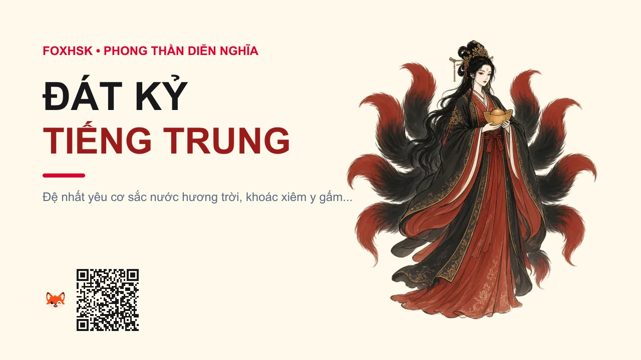 Đát Kỷ Tiếng Trung Là Gì? (妲己 - dájǐ) • Nguồn Gốc Phong Thần Diễn Nghĩa,, Dấu Ấn Pop Culture & Phương Pháp Hóa Giải - FoxHSK