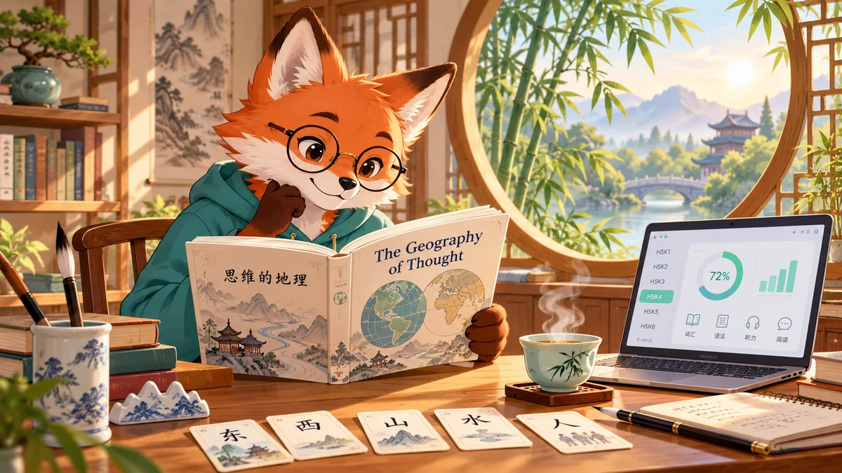 Địa Lý Của Tư Duy: Giải Mã Khác Biệt Nhận Thức Đông Tây Để Đột Phá Hán Ngữ - FoxHSK