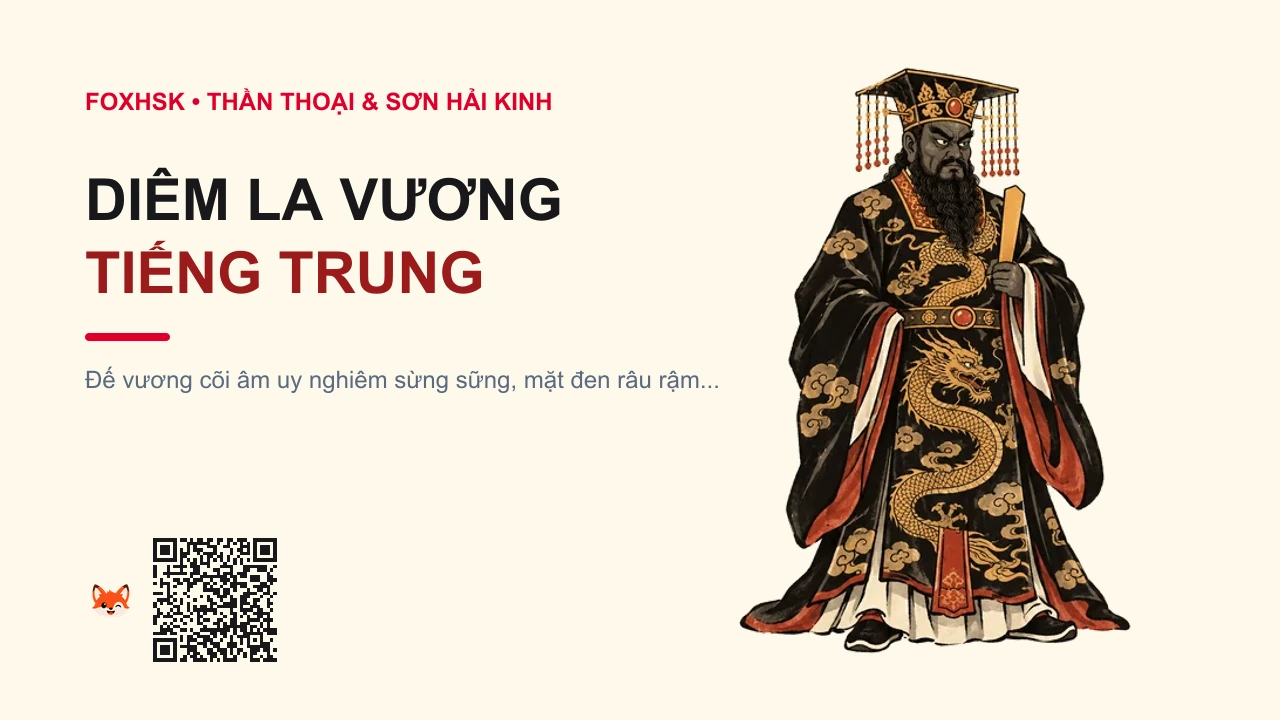 Diêm La Vương Tiếng Trung Là Gì? (阎罗王 - yánluówáng) • Nguồn Gốc Phật thuyết Diêm La, Dấu Ấn Pop Culture & Phương Pháp Hóa Giải - FoxHSK