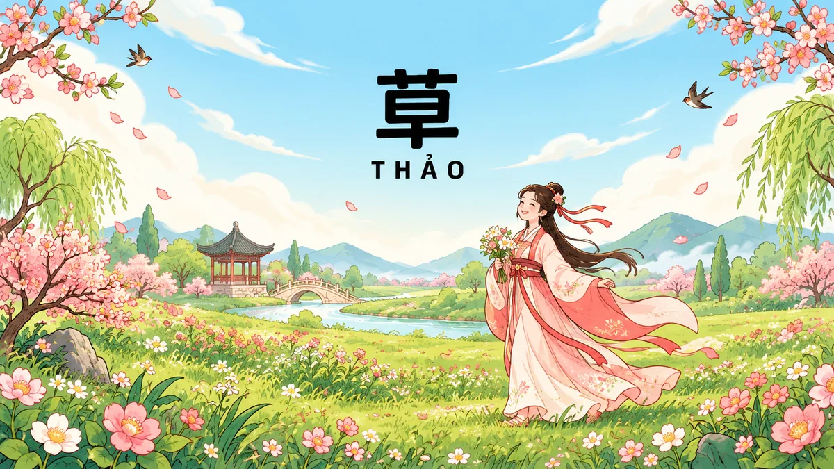 Tên THẢO Trong Tiếng Trung Là Gì? Ý Nghĩa Tên Thảo, Điển Tích & Những Nhân Vật Nổi Tiếng Nhất - FoxHSK