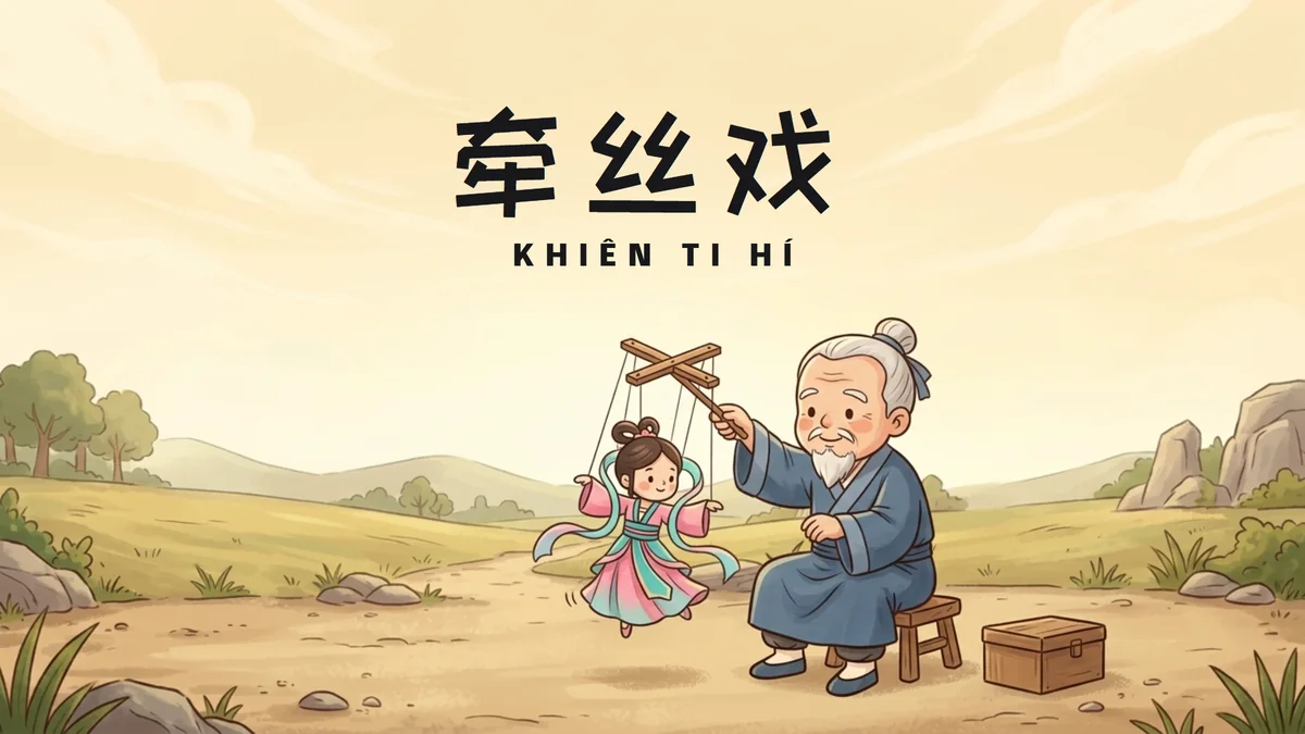 Điển Tích Người Làm Xiếc Rối Gỗ (Khiên Ti Hí): Tình Tri Kỷ Giữa Ông Lão Nghệ Nhân & Con Rối Gỗ Trong Biển Lửa - FoxHSK