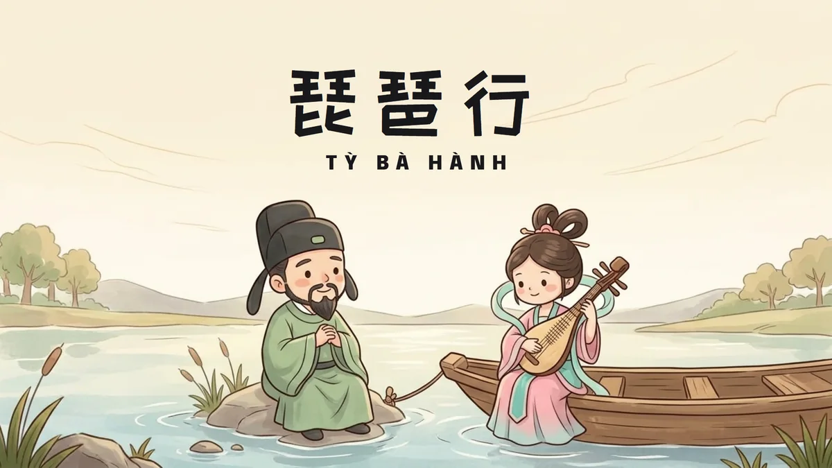Điển Tích Tỳ Bà Hành (琵琶行): Tiếng Đàn Bến Tầm Dương & Nỗi Niềm Tri Kỷ Của Thi Thần Bạch Cư Dị - FoxHSK