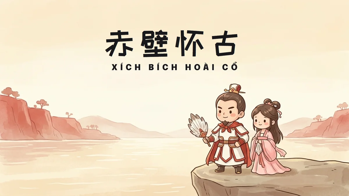 Điển Tích Xích Bích Hoài Cổ (赤壁怀古): Khí Phách Chu Du, Nhan Sắc Tiểu Kiều & Trận Chiến Thiên Cổ Sông Trường Giang - FoxHSK