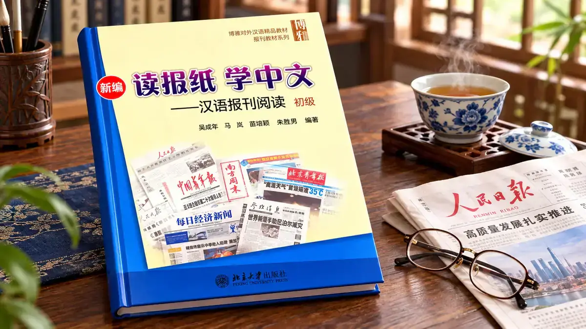 Giáo Trình Đọc Báo Chí Học Tiếng Trung Sơ Cấp (新编读报纸学中文 - NXB ĐH Bắc Kinh 197 Trang) - Review Chi Tiết & Tải PDF | FoxHSK