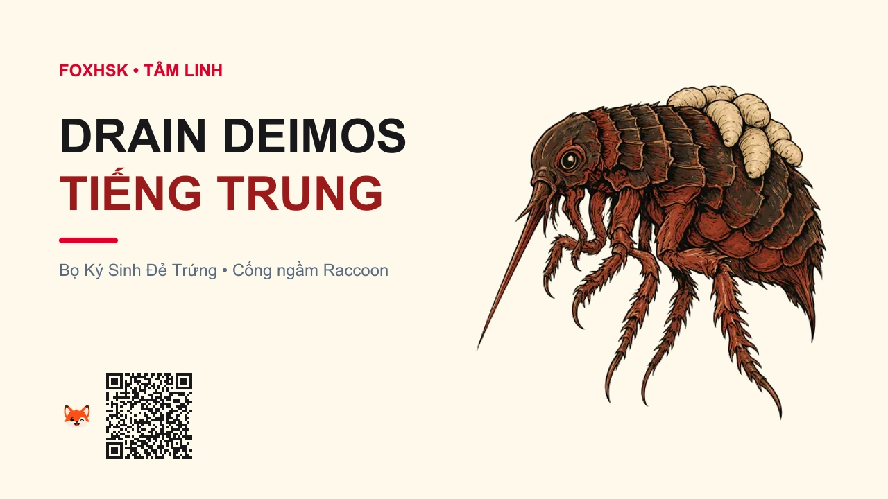 Bọ Ký Sinh Đẻ Trứng Drain Deimos Tiếng Trung Là Gì? (汲血蚤 - jíxuězǎo) • Nguồn Gốc Game Resident Evil 3, Dấu Ấn Pop Culture & Phương Pháp Hóa Giải - FoxHSK
