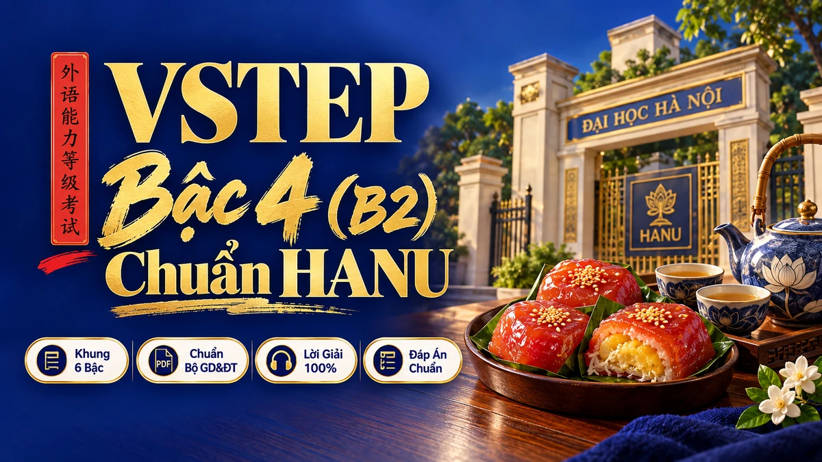 Đề Thi Đánh Giá Năng Lực Tiếng Trung VSTEP Bậc 4 (Tương Đương B2) — Chuẩn ĐH Hà Nội HANU - FoxHSK