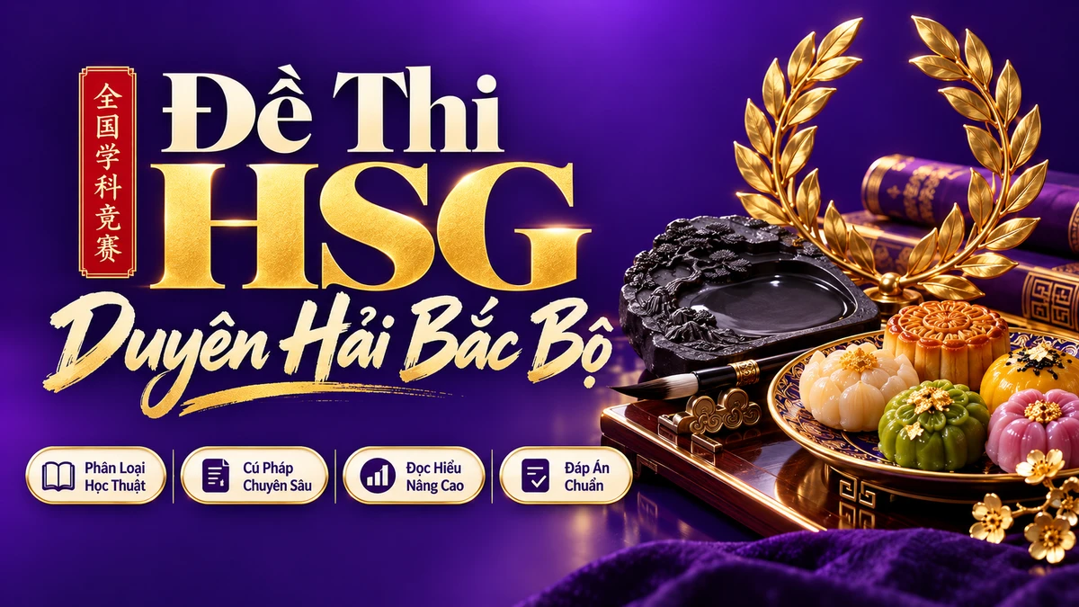 Đề Thi Học Sinh Giỏi Khu Vực Duyên Hải & Đồng Bằng Bắc Bộ Môn Tiếng Trung - FoxHSK