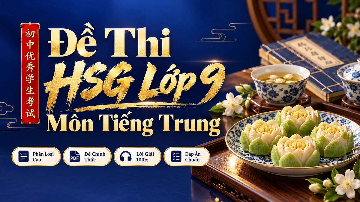 Đề Thi Chọn Học Sinh Giỏi Lớp 9 Cấp Tỉnh / Thành Phố Môn Tiếng Trung - FoxHSK