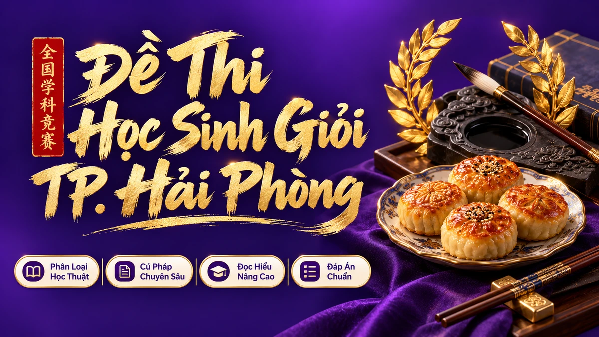 Đề Thi Chọn Học Sinh Giỏi Lớp 12 Cấp Thành Phố Hải Phòng Môn Tiếng Trung - FoxHSK