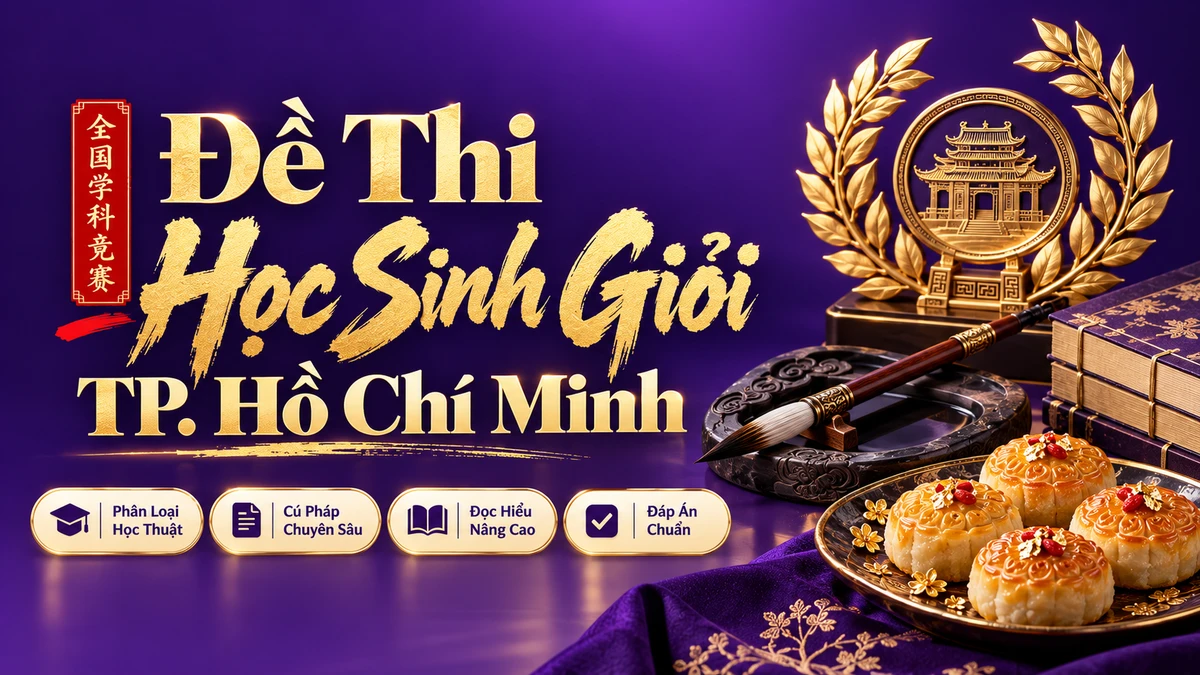 Đề Thi Chọn Học Sinh Giỏi Lớp 12 Cấp Thành Phố TP. Hồ Chí Minh Môn Tiếng Trung - FoxHSK