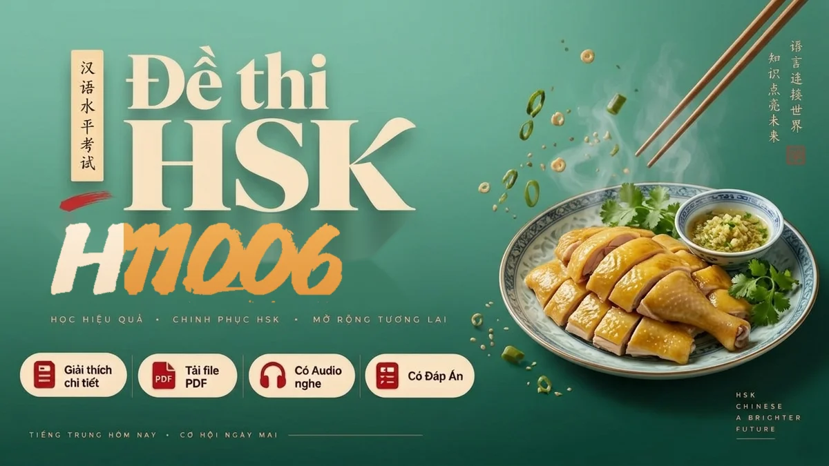 Đề thi HSK 1 mã H11006 PDF có đáp án & Audio (Mới nhất) - FoxHSK