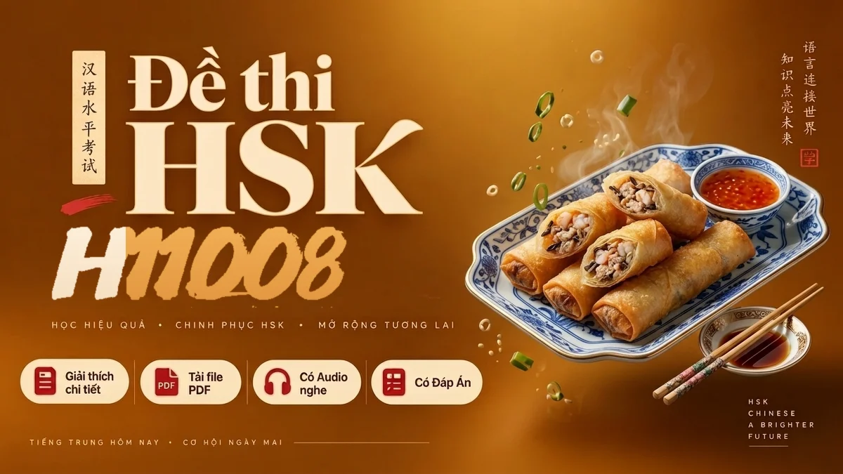 Đề thi HSK 1 mã H11008 PDF có đáp án & Audio (Mới nhất) - FoxHSK