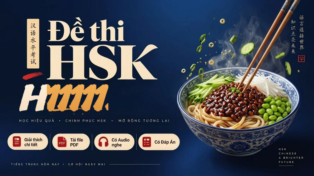 Đề thi HSK 1 mã H11111 PDF có đáp án & Audio (Mới nhất) - FoxHSK