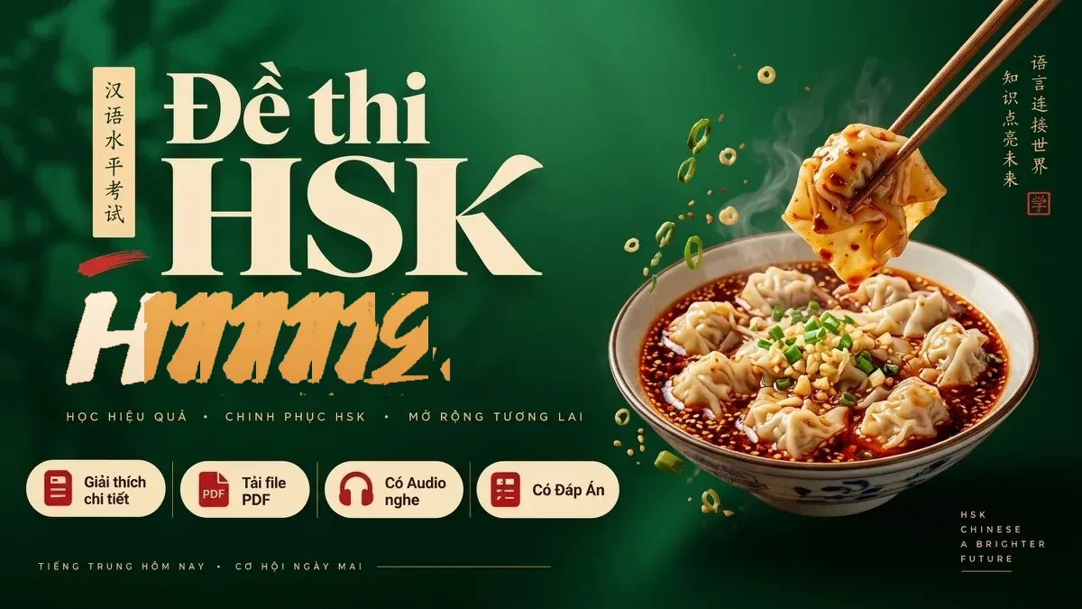 Đề thi HSK 1 mã đề H11119 PDF có đáp án & Audio (Bản chuẩn Hanban) - FoxHSK