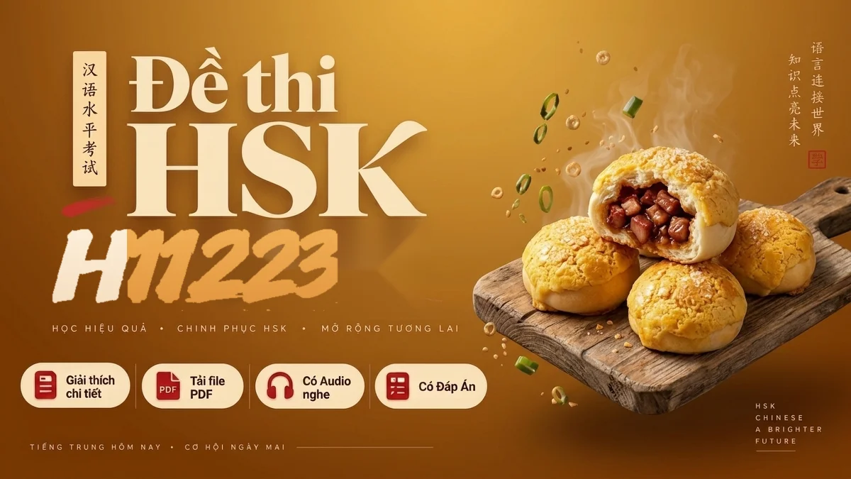 Đề thi HSK 1 mã H11223 PDF có đáp án & Audio (Mới nhất) - FoxHSK